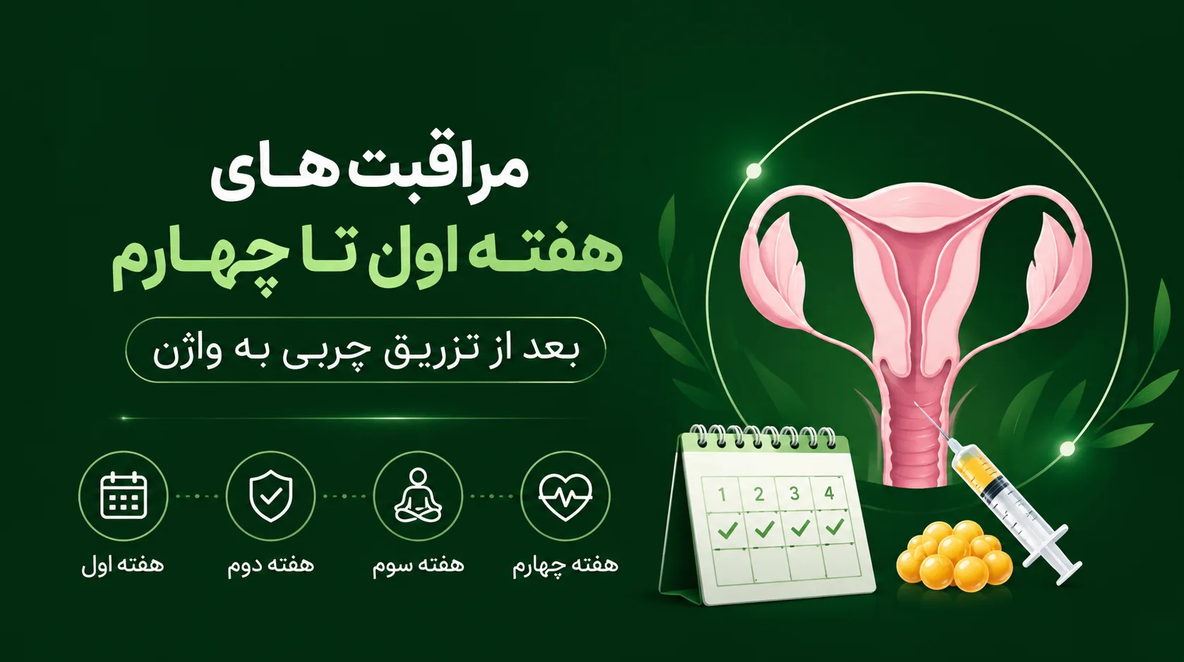 مراقبت های هفته اول تا چهارم بعد از تزریق چربی به واژن